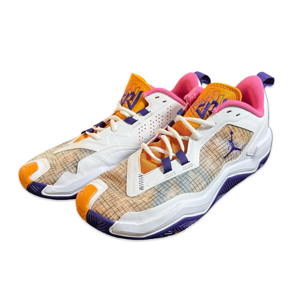 Jordan One Take 4 Basketball Shoes Lakers White Purple Gold DO7193-100 Mens 11